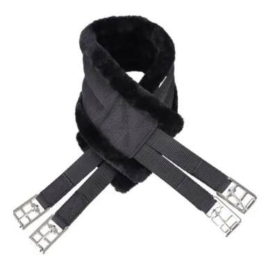 USG Nylon Long Girth with Faux Fur Padding