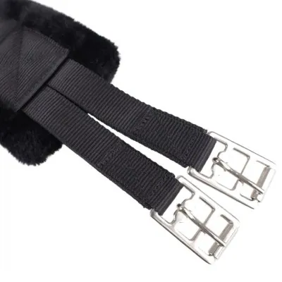 USG Nylon Long Girth with Faux Fur Padding