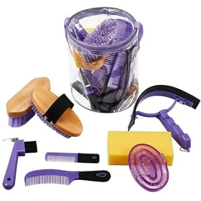 ZILCO 9 Piece Grooming Kit | Complete Horse Care Set