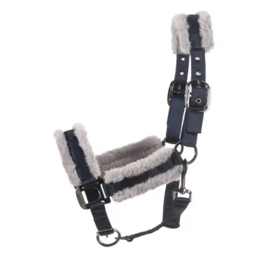 CAVALLO Cavaljero Satin Halter | Faux Fur Padded for Comfort
