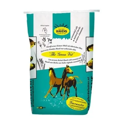 HAVENS Green-Vet Herbal müsli 20kg – Natural Feed for Horses