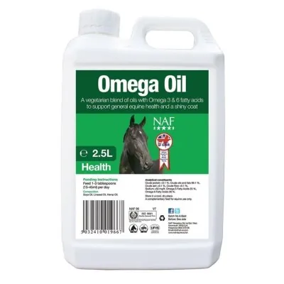 NAF Omega Oil | Omega 3, 6 & 9 for Energy & Coat Shine